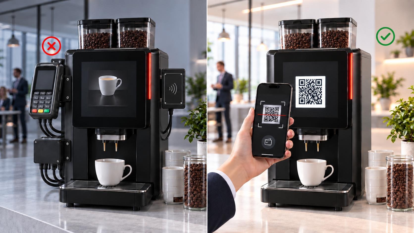Turn your machine into a digital point of sale.