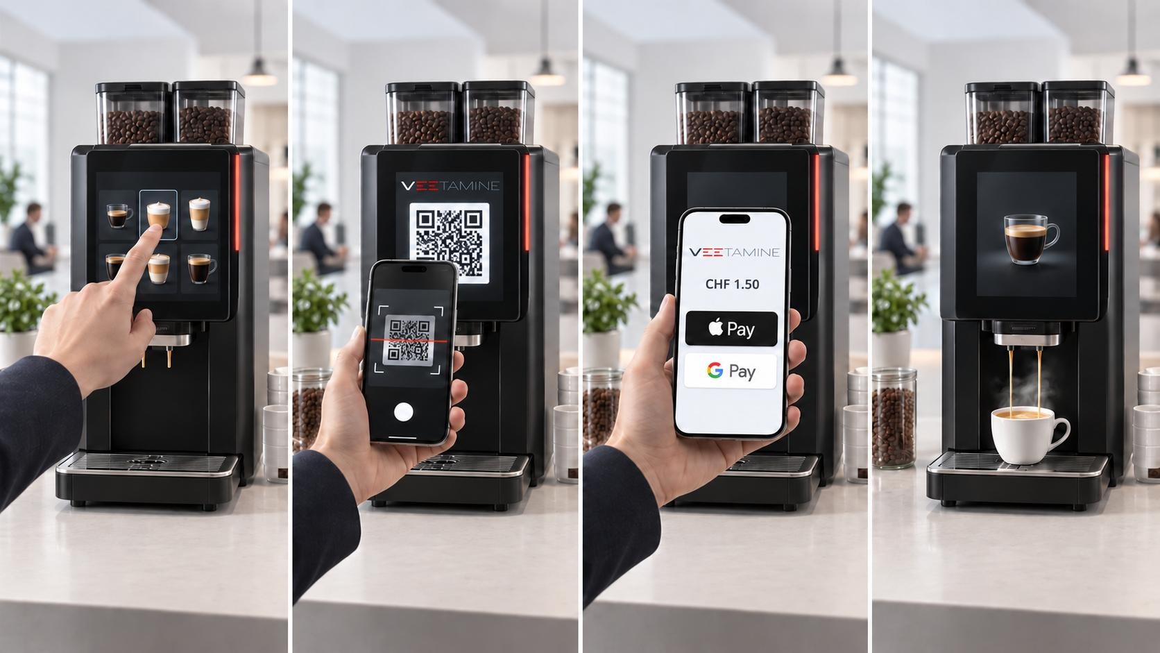 Turn your machine into a digital point of sale.